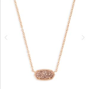 Kendra Scott Elisa Rose Gold Pendant Necklace